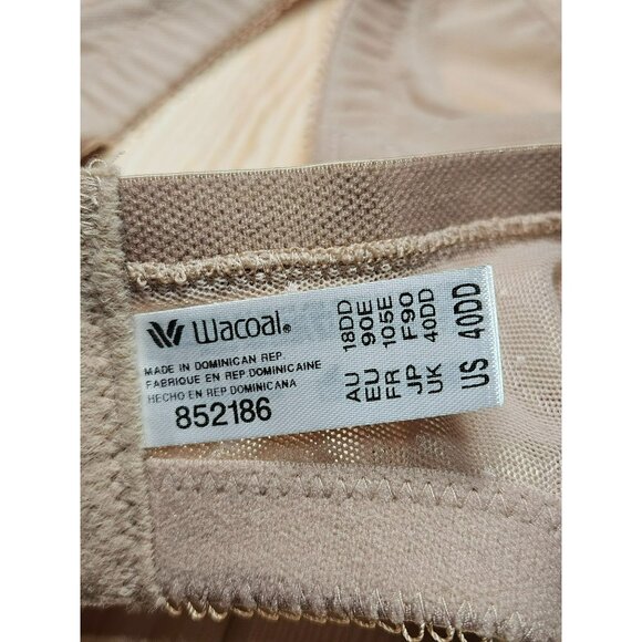 Wacoal 40DD Beige Lace Full Coverage Bra Style #852186 - Picture 3 of 6